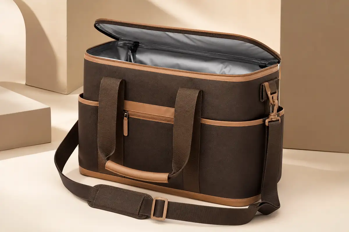 Original insulated cooler tote bag concept