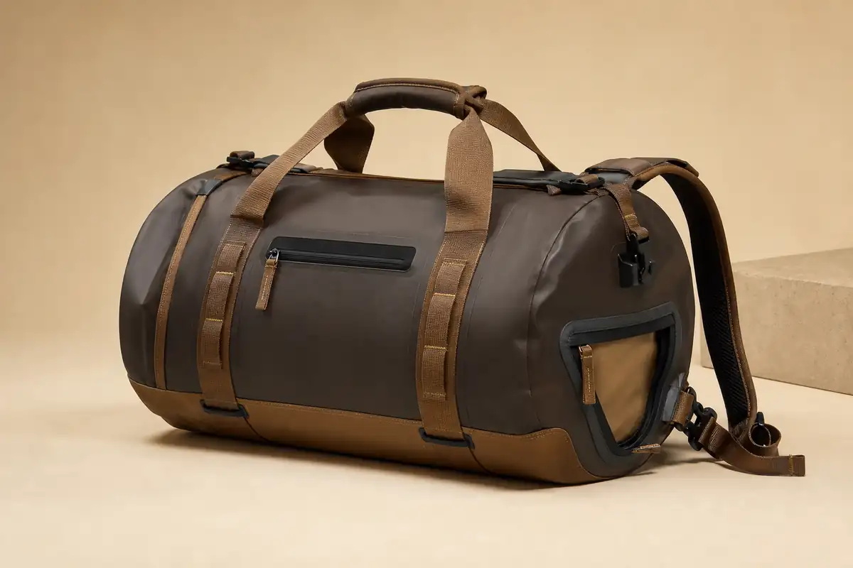 Original waterproof adventure duffel concept